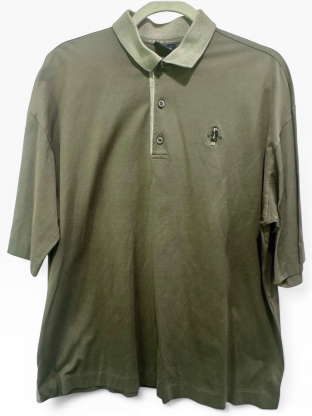 Como Sport Made in Italy Quaker Ridge Golf Club Polo Shirt Men’s XL Olive Green
